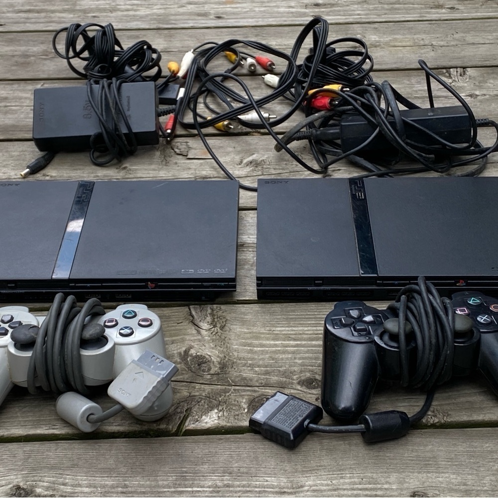 Sony PlayStation 2 Bundle With 2 Consoles & Controllers